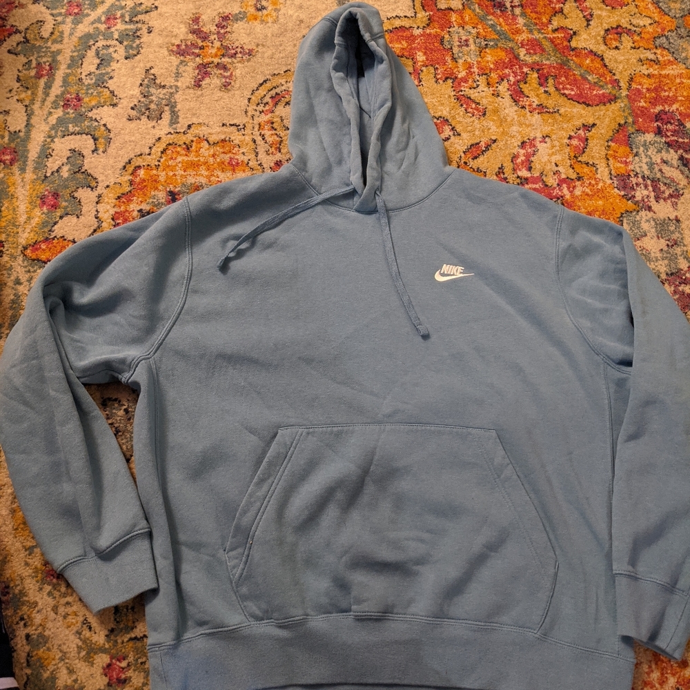 Men's medium Nike hoodie pale blue